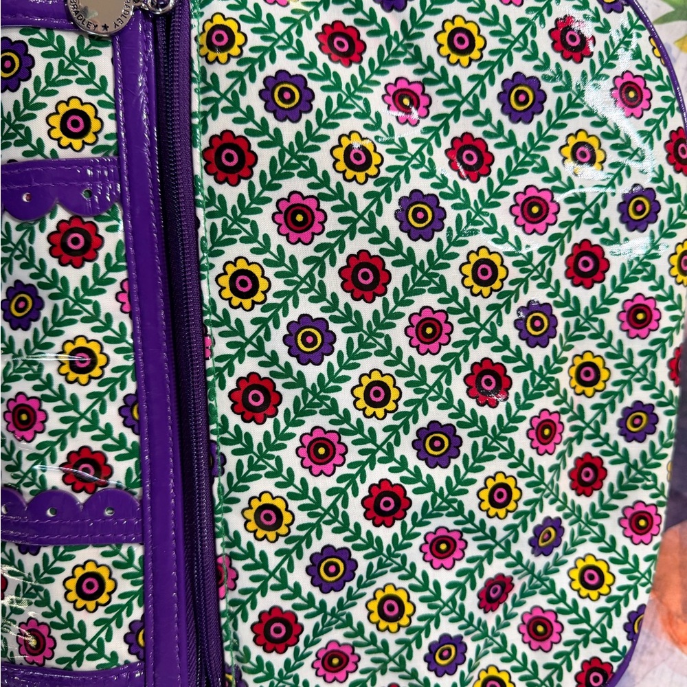 Vera Bradley Floral Pattern Crossbody Bag in Purple and Multi - Picture 9 of 10